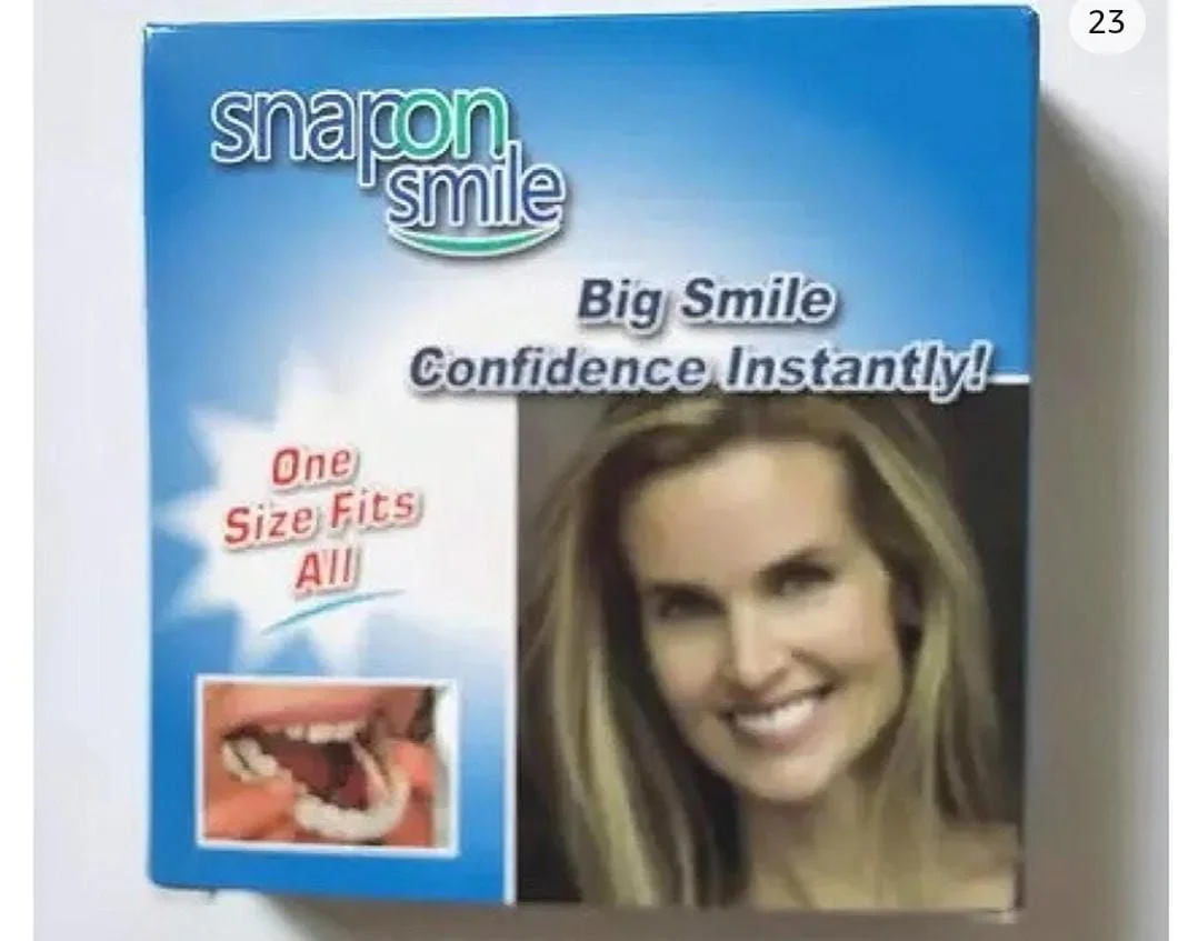 New 2PC ADJUSTABLE SNAP ON SMILE VENERS FOR MEN AND WOMEN